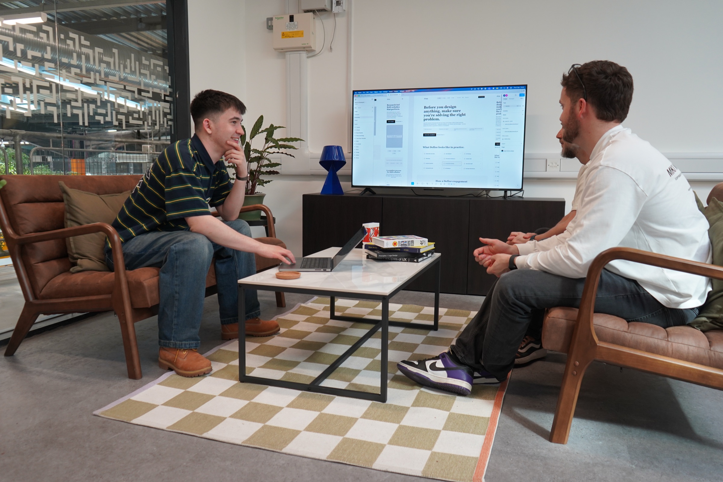 The usability testing lab at The Sharp Project